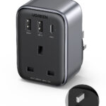 Fast charging outlet extender with USB-C and USB-A