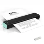 A4 mini thermal printer rechargeable