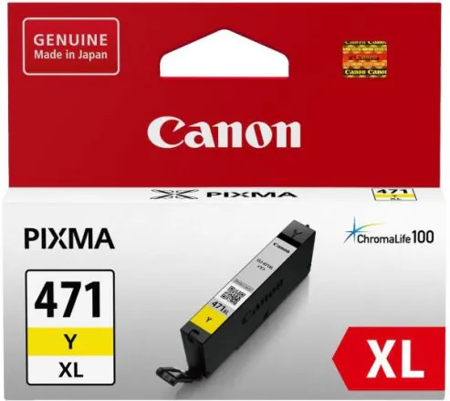 Yellow cartridge Canon printer