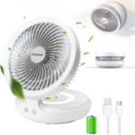 Admore 6" Rechargeable Folding Table With LED night Lamp