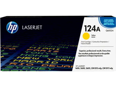 Original HP Yellow LaserJet Toner 124A