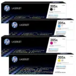 HP 205A LaserJet Toner Set Black Cyan Magenta Yellow