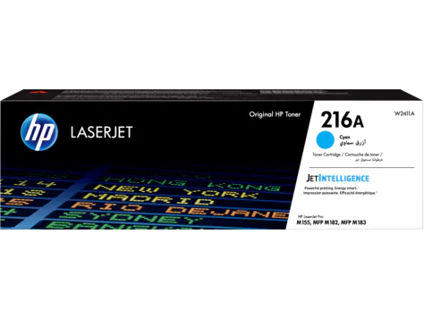 HP 216A Cyan Original LaserJet Toner Cartridge - W2411A Original HP Cyan LaserJet Toner Cartridge
