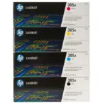 HP 305A LaserJet Toner Set Black Cyan Magenta Yellow