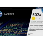 Original HP 502A Yellow LaserJet Toner Cartridge