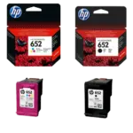 HP 652 Black Ink Cartridge and Color Ink Cartridge Combo