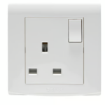CRABTREE 13A switched 1 gang socket