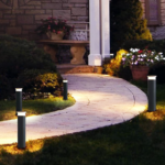 GLOW Waterproof Outdoor LED Bollard Light 60cm 9Watt Black