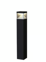 GLOW Waterproof Outdoor LED Bollard Light 80cm 12Watt Black