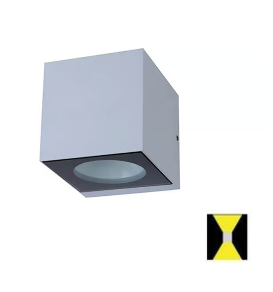 GLOW Up & Down Modern LED Wall Light 2×6Watt Black