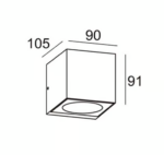 GLOW Up & Down Modern LED Wall Light 2×6Watt Black