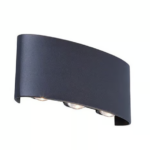 GLOW Up & Down LED Wall Light 6*1Watt Black