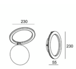 GLOW Adjustable Outdoor LED Wall Light 16Watt Black