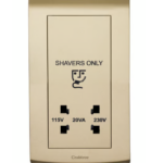 CRABTREE 20VA 5oHz Shaver Unit 230/115V GOLD