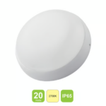 LIPER Round Bulk Head Lamp Cover 20W Warm LED 2700K