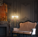 Classic Rose Light Stand