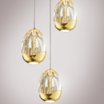 LED Cluster Pendant Light Gold / Champagne