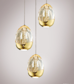 LED Cluster Pendant Light Gold / Champagne