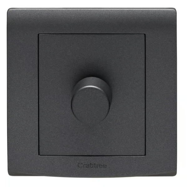 CRABTREE LED 1 gang 2 way dimmer BLACK