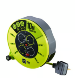 MASTERPLUG Case Reel 13A with 4 socket outlets length 10m