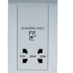 CRABTREE 20VA 5oHz Shaver Unit 230/115V SILVER