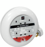 MASTERPLUG 4 Socket Satellite Reel 4m cutout protection