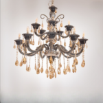 Large European Crystal Chandelier Elegant Pendant Light