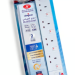 Extension 3 Mtr 13A 4 Way Individually Switched