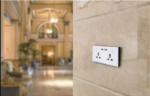 GoSmart Double Wallmount Socket With USB Wi-Fi - Black