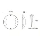 GLOW Outdoor Ground LED Two-way Lighting 4Watt Black - Image 2
