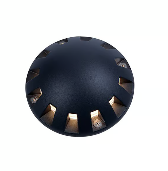 GLOW Outdoor Ground LED Twelve-way Lighting 10Watt Black