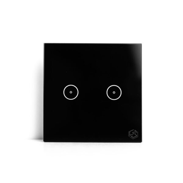 GoSmart Light Switch 2 Gang WiFi-Black