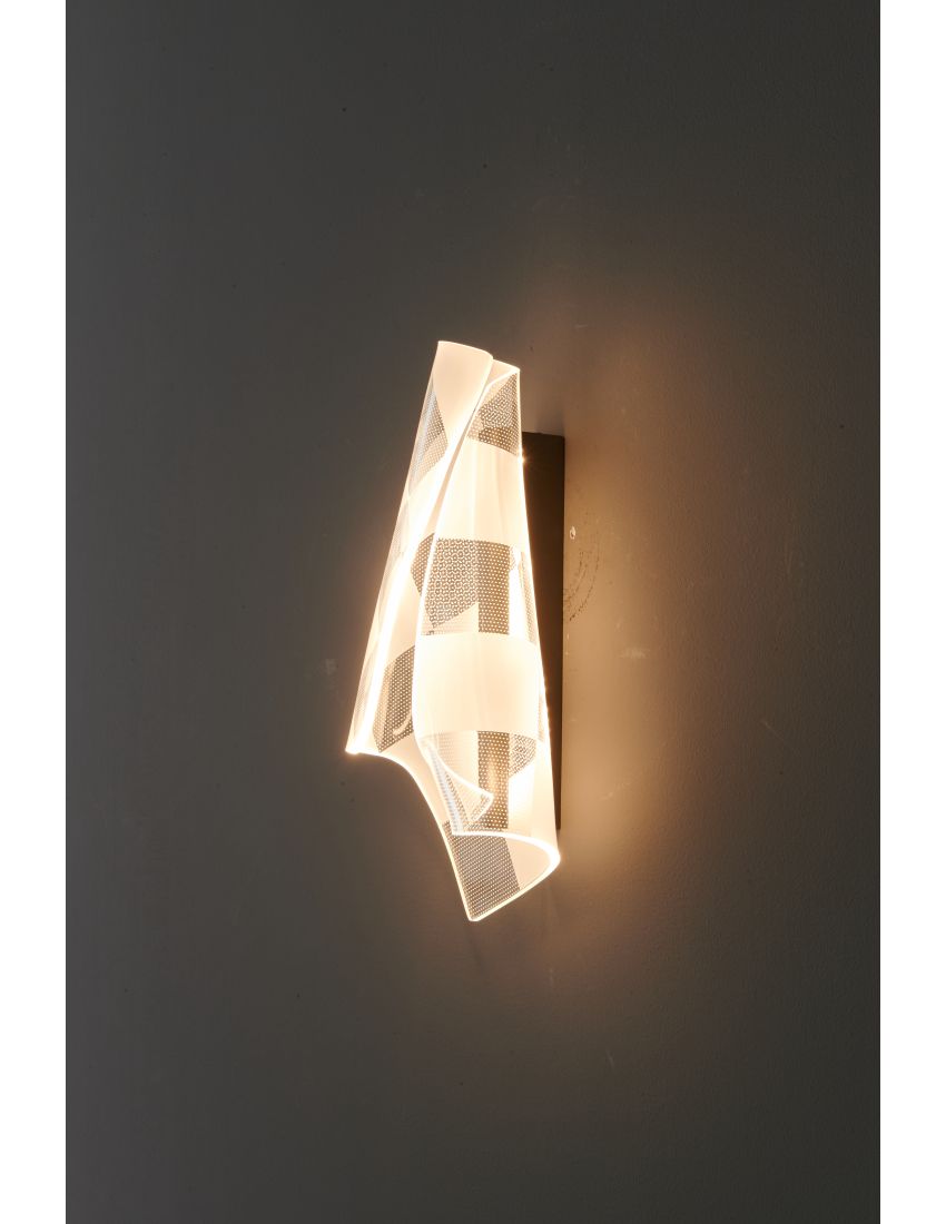 Wall Lamp LED 8W Silver and Grey Wall Lamp LED 8W Silver and Grey