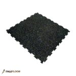 THLEFLOOR Rubber Interlocking Tile Flooring Color Black with Babe Blue, Yellow, White EPDM