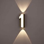 7W LED Wall Lamp Digit Number Indoor&Outdoor IP65 Waterproof Modern Minimalism Style
