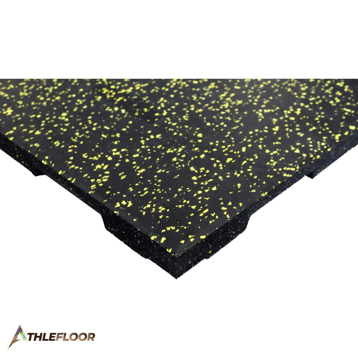 Rubber Straight Ramp Flooring Color Black with Yellow - Image 2