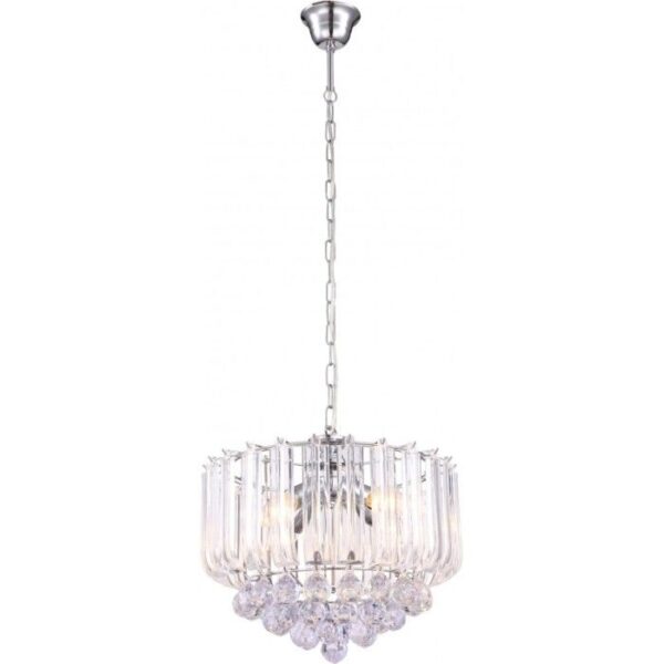 CHANDELIER METAL CHROME 4 E14