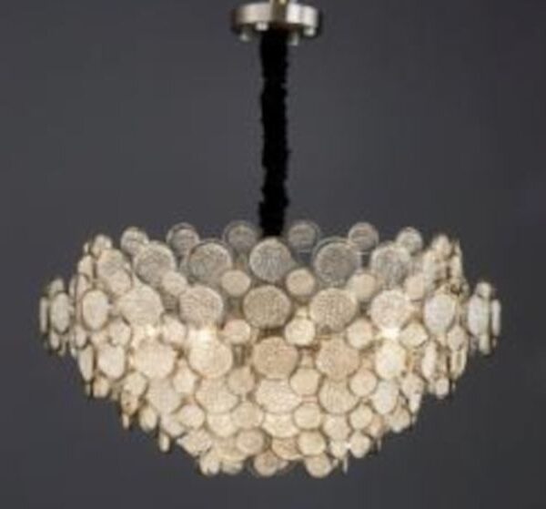CHANDELIER DESROCH NICKEL E14 MODERN
