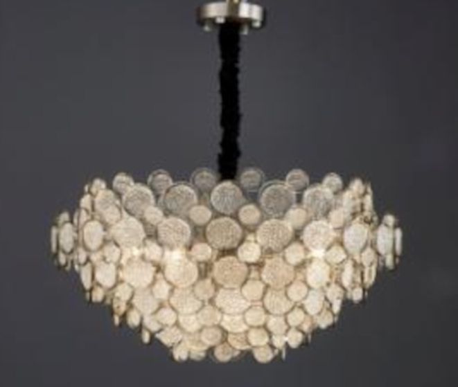 CHANDELIER DESROCH NICKEL E14 MODERN