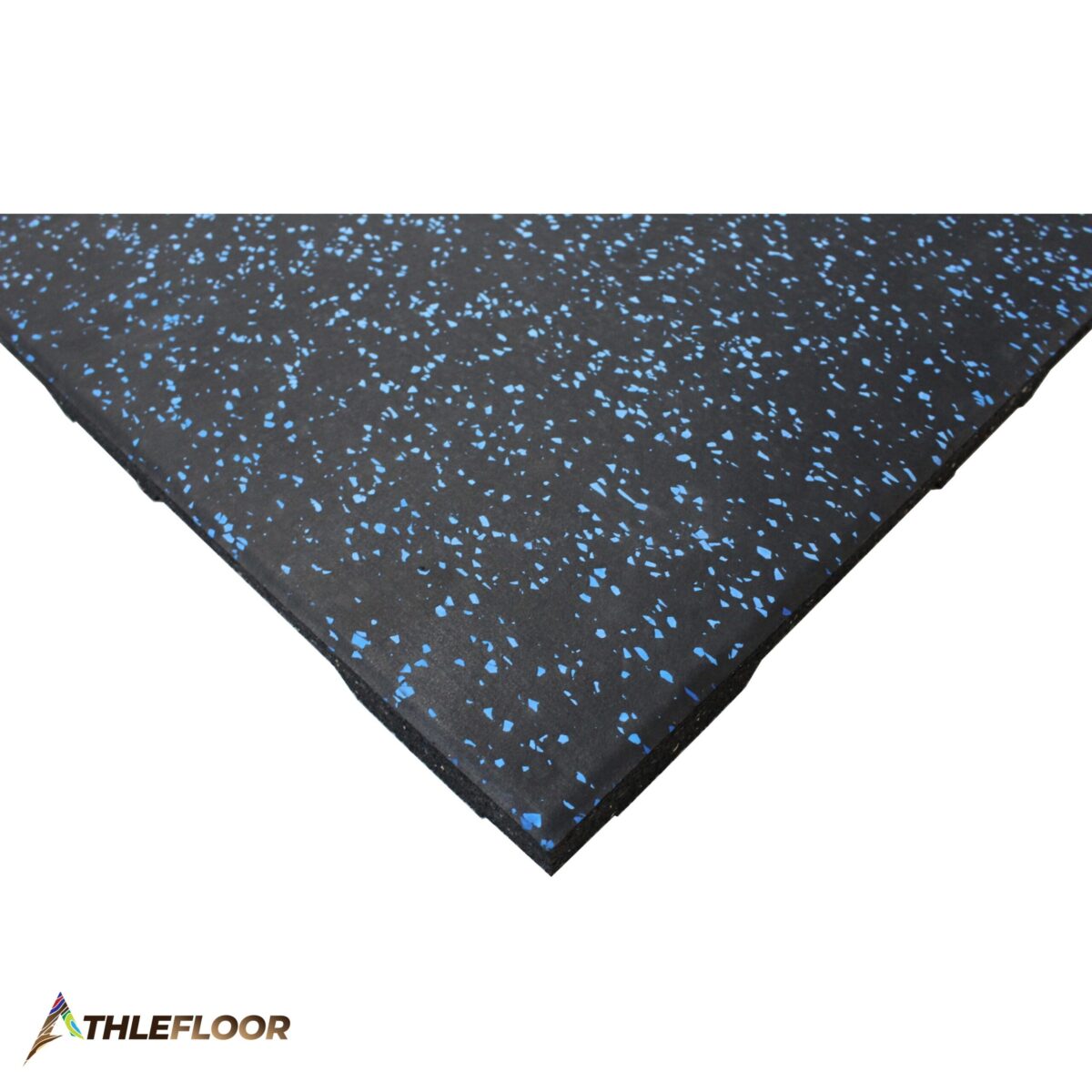 THLEFLOOR Rubber Tile Flooring Color Black with Blue - Image 2