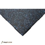 THLEFLOOR Rubber Tile Flooring Color Black with Blue - Image 2