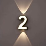 7W LED Wall Lamp Digit Number Indoor amp Outdoor IP65 Waterproof Modern Minimalism Style
