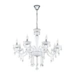 CHANDELIER EGLO HL 8 E14 WEISS CARPENTO