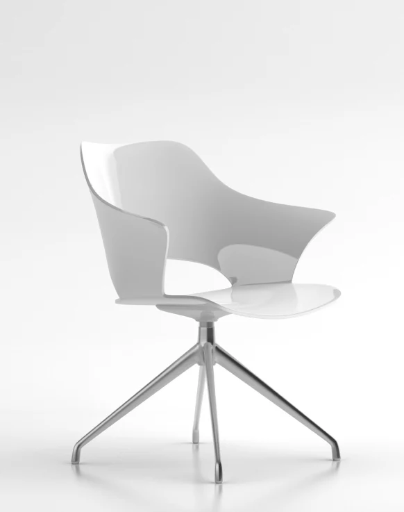 4 Siye in 4 Spoke Base Lounge Chairs Mixed-Use Chairs Side & Guest Chairs - Image 1