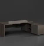 Feigelali Executive Desk with Credenza Return W1800 x D1600 x H750mm Executive Desks