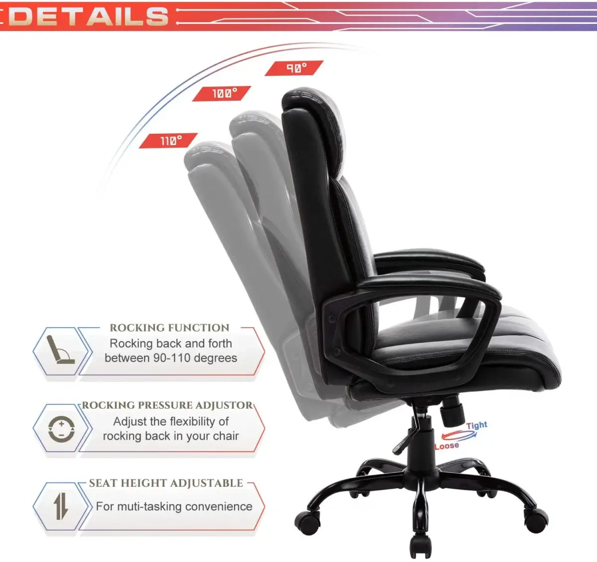 Bel-Air Executive Chair Clearance Executive & Conference Chairs Tasks & Ergonomic Chairs - Image 3