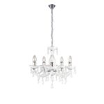 CHANDELIER CUIMBRA CHROMED METAL ACRYLIC CRYSTALS