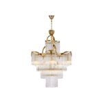 CHANDELIERS DESROCH SOFT AND ELEGANT BRASS