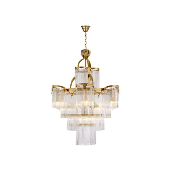 CHANDELIERS DESROCH SOFT AND ELEGANT BRASS