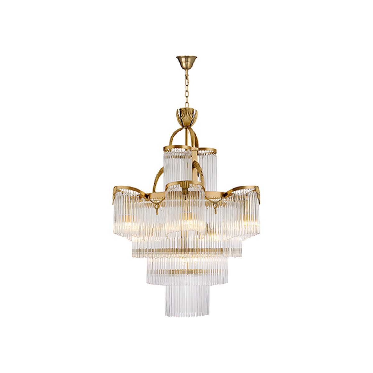 CHANDELIERS DESROCH SOFT AND ELEGANT BRASS CHANDELIERS DESROCH SOFT AND ELEGANT BRASS